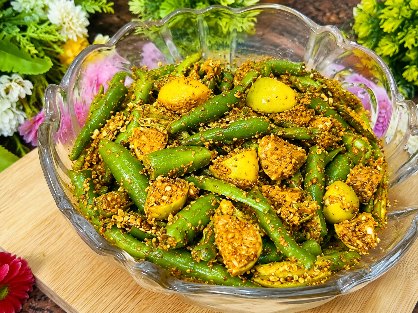 Oil Free Green Chilli Pickle