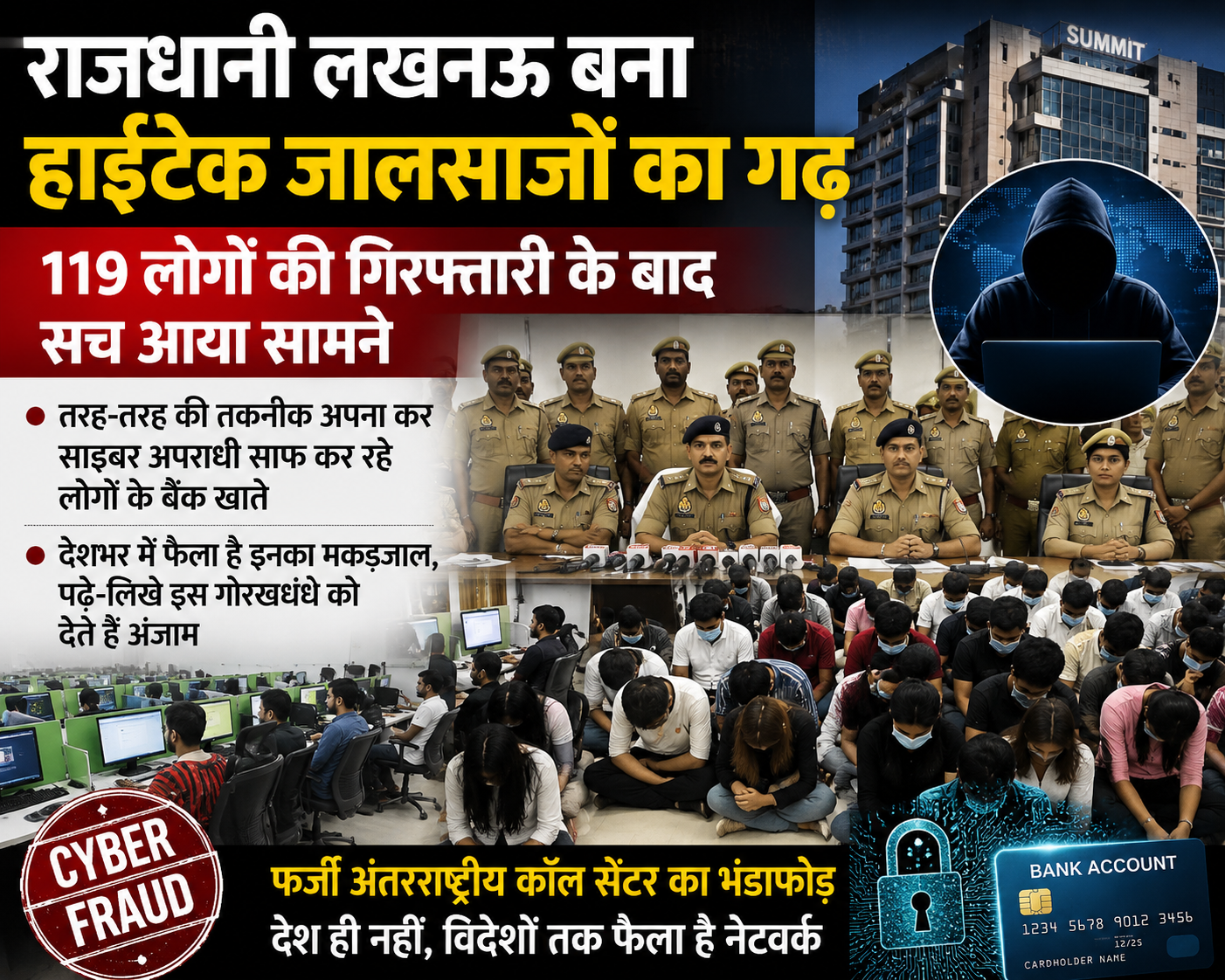 Lucknow fake call center