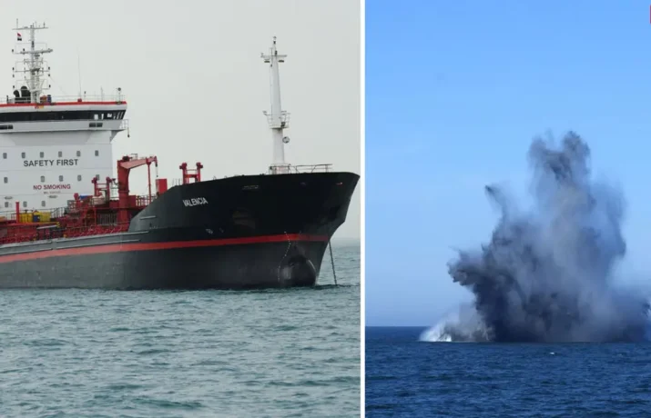 Hormuz Strait Tanker Blast