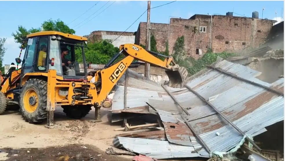The administration's bulldozer rolled in.