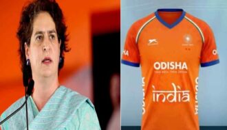 The hockey team's saffron jersey.