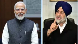  Sukhbir Badal meets PM Modi