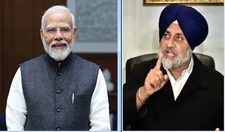  Sukhbir Badal meets PM Modi