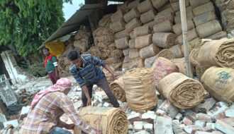 Jute warehouse in Chinhat