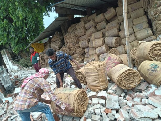 Jute warehouse in Chinhat