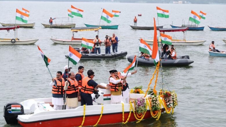 Bhopal Boat Tiranga Yatra
