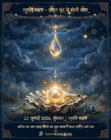 Water from the Swati Nakshatra