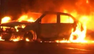 Car fire incident