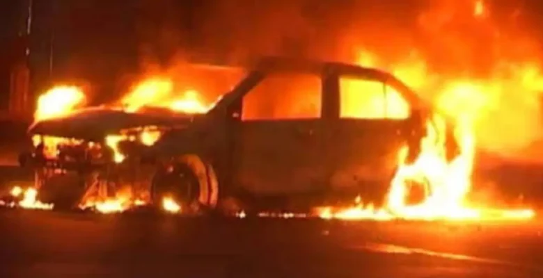 Car fire incident