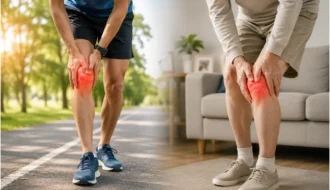 Running damages the knees