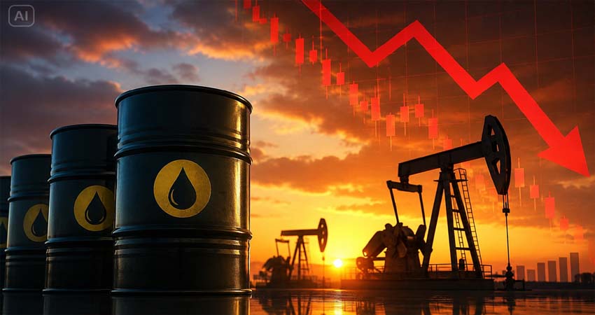 Crude oil decline